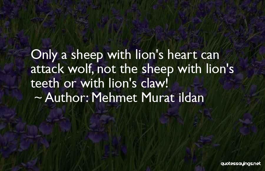 Sheep And Lion Quotes By Mehmet Murat Ildan