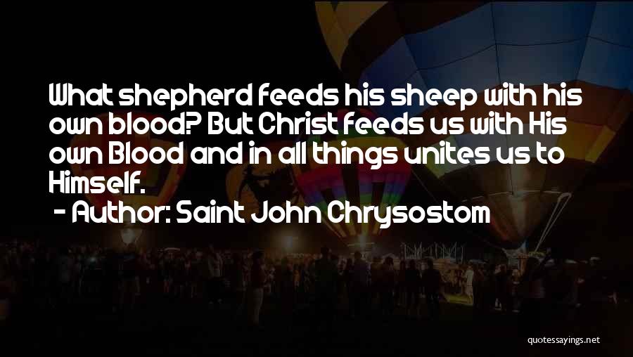 Sheep And Shepherds Quotes By Saint John Chrysostom