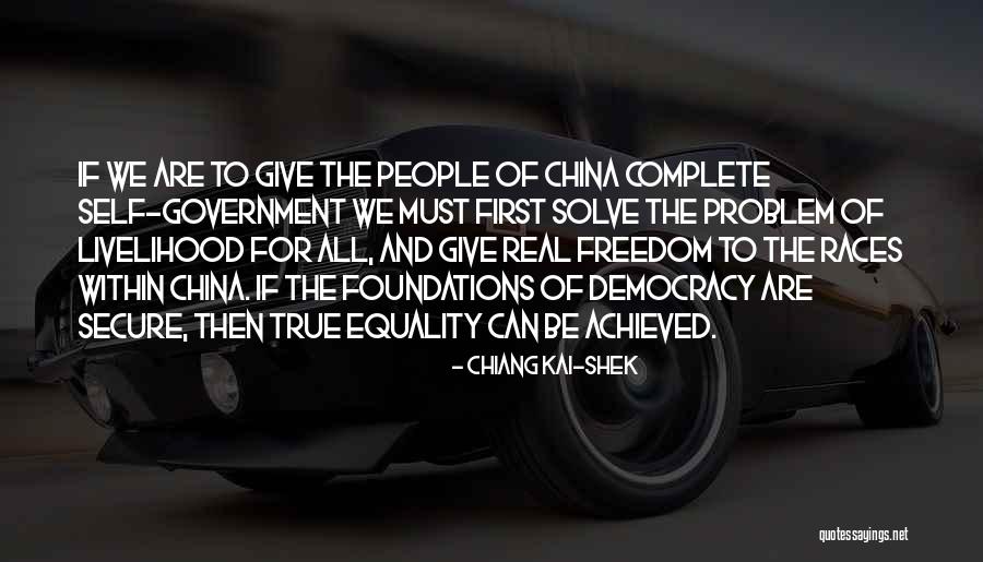 Shek'zeer Quotes By Chiang Kai-shek Shek'zeer Quotes By Chiang Kai-shek