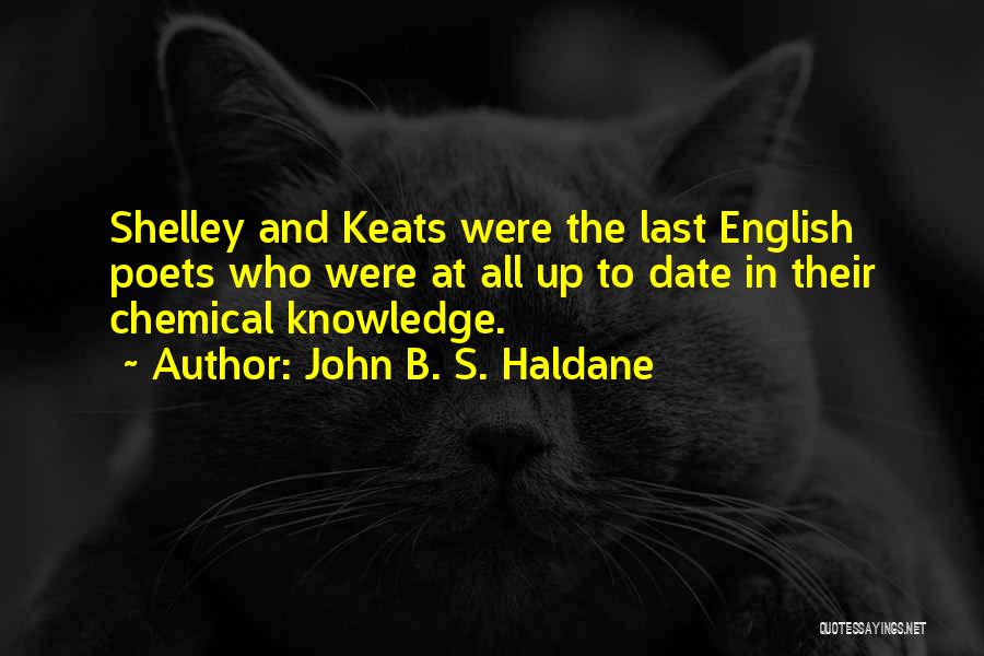 Shelley Quotes By John B. S. Haldane