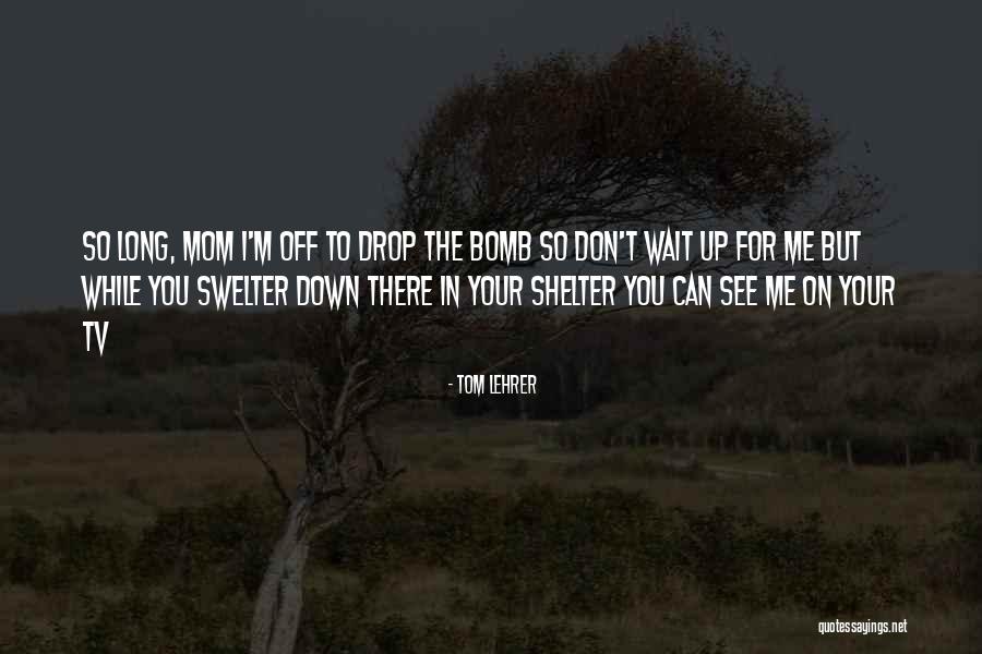 Shelter Me Quotes By Tom Lehrer Shelter Me Quotes By Tom Lehrer
