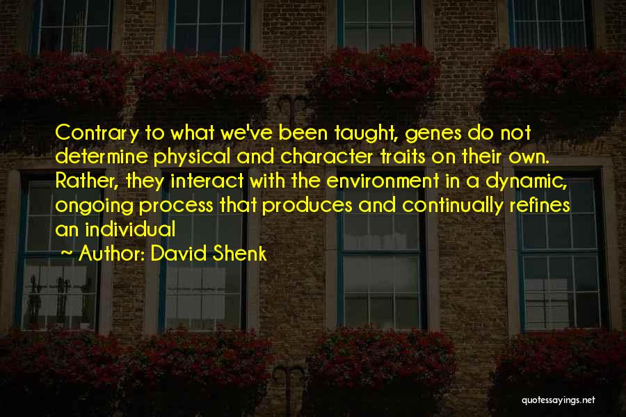 Shenk Quotes By David Shenk