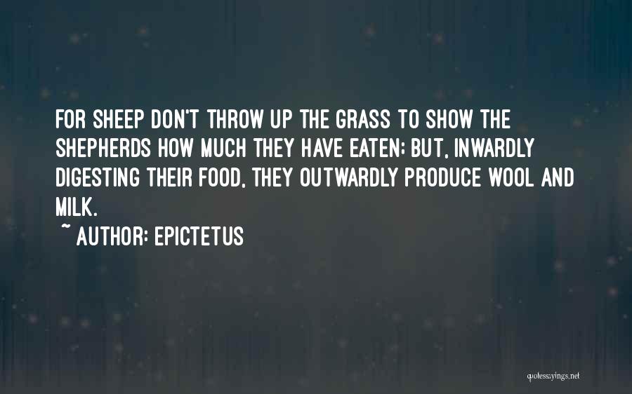 Shepherds And Sheep Quotes By Epictetus