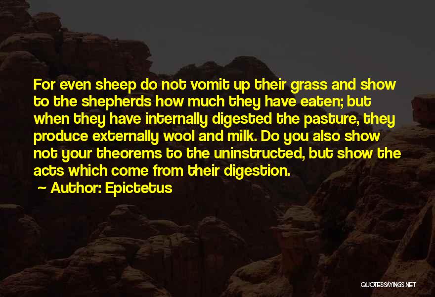 Shepherds And Sheep Quotes By Epictetus