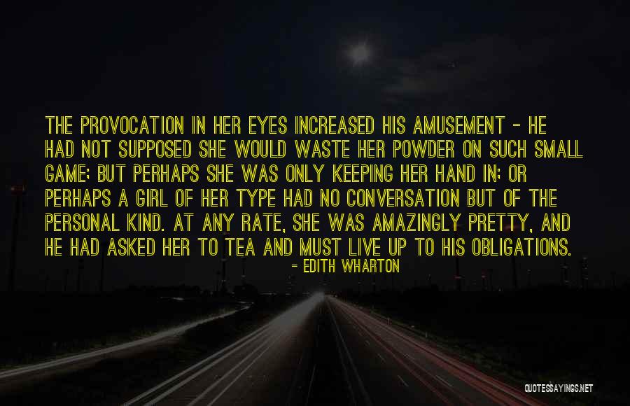 She's A Type Of Girl Quotes By Edith Wharton She's A Type Of Girl Quotes By Edith Wharton