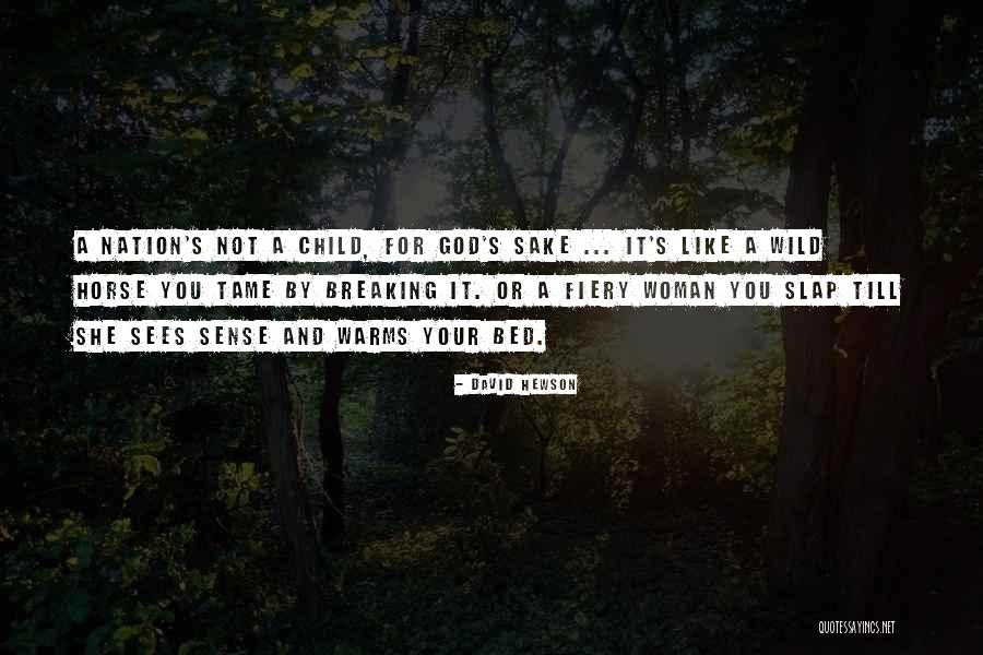 She's A Wild Child Quotes By David Hewson