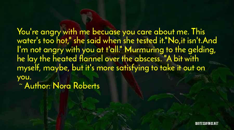 She's Angry At Me Quotes By Nora Roberts