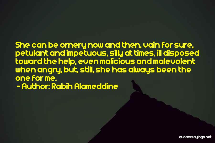 She's Angry At Me Quotes By Rabih Alameddine