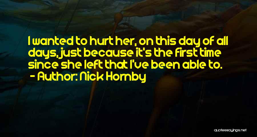 She's Been Hurt Quotes By Nick Hornby