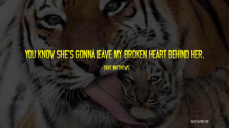 She's Gonna Leave Quotes By Dave Matthews