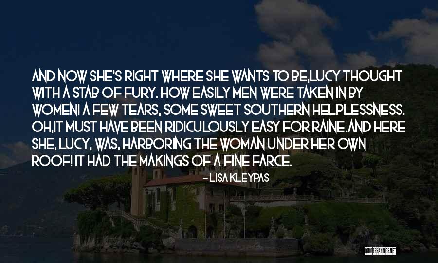 She's Her Own Woman Quotes By Lisa Kleypas She's Her Own Woman Quotes By Lisa Kleypas