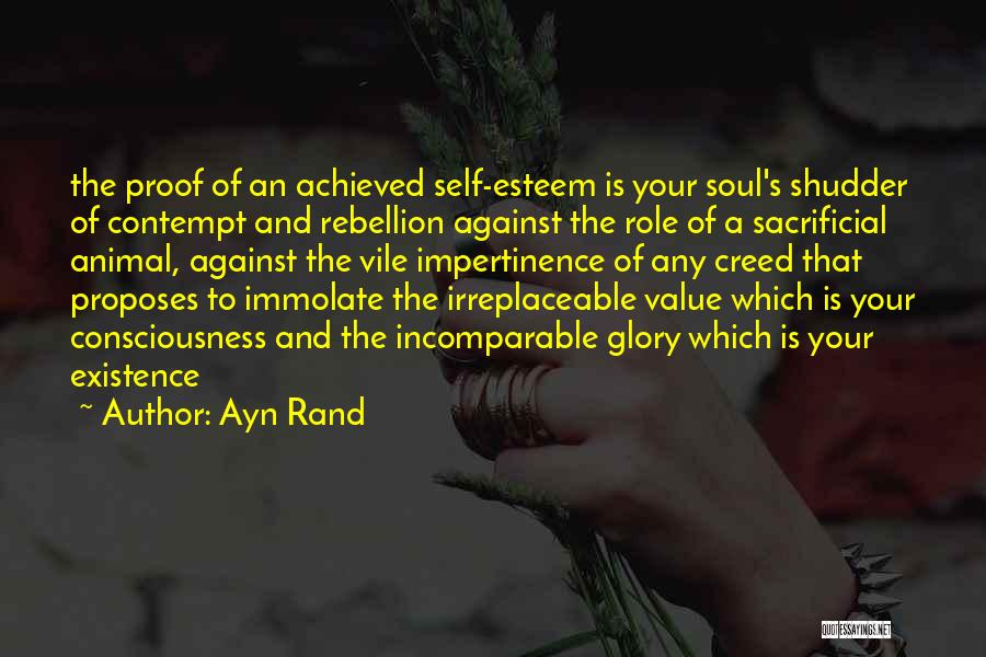 She's Irreplaceable Quotes By Ayn Rand