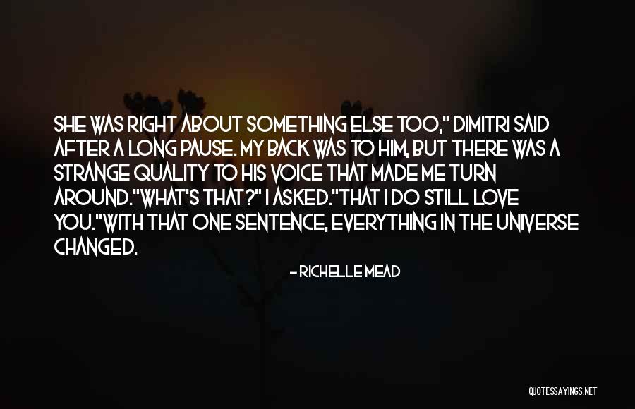 She's My Everything Love Quotes By Richelle Mead