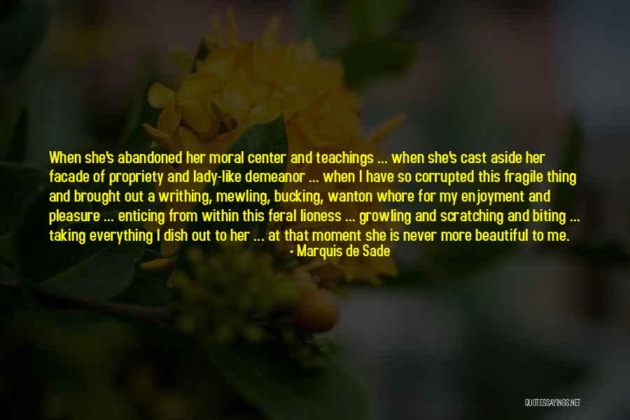 She's My Lady Quotes By Marquis De Sade