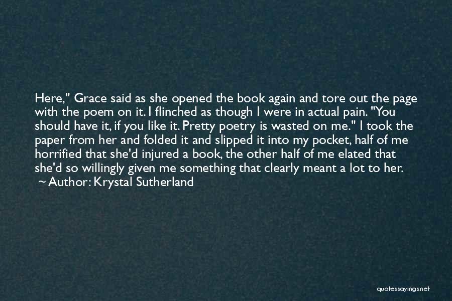 She's My Other Half Quotes By Krystal Sutherland
