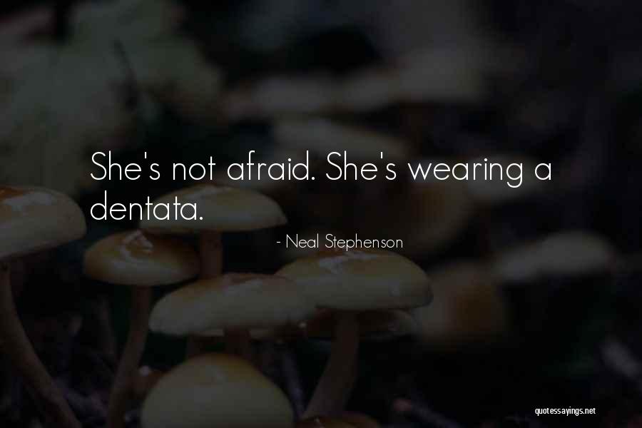 She's Not Afraid Quotes By Neal Stephenson She's Not Afraid Quotes By Neal Stephenson