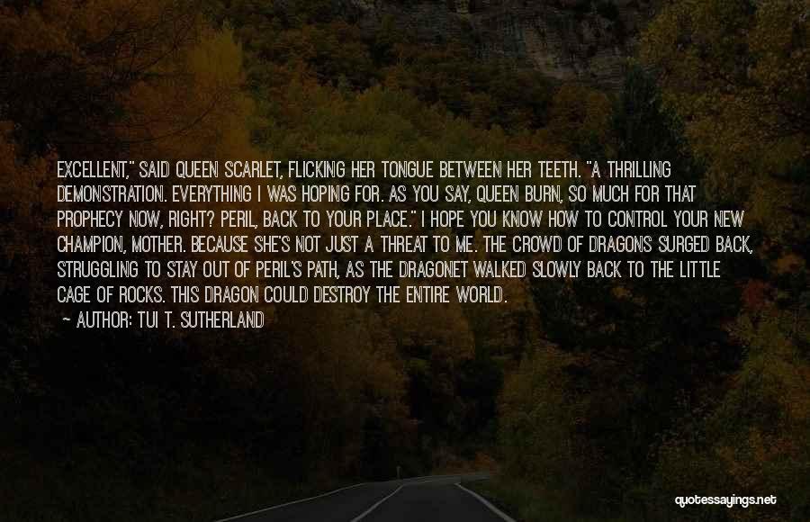 She's Out Of Control Quotes By Tui T. Sutherland