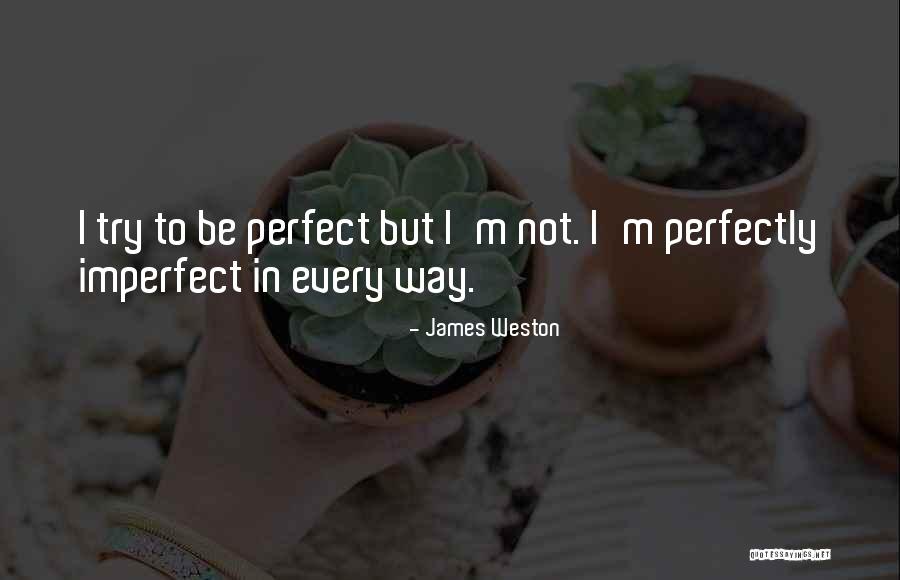 She's Perfectly Imperfect Quotes By James Weston