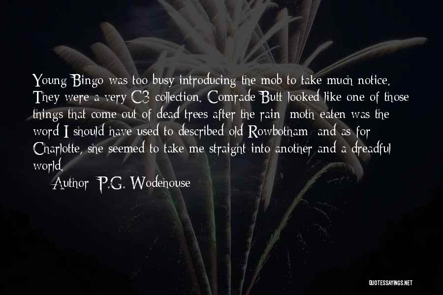 She's Too Busy Quotes By P.G. Wodehouse