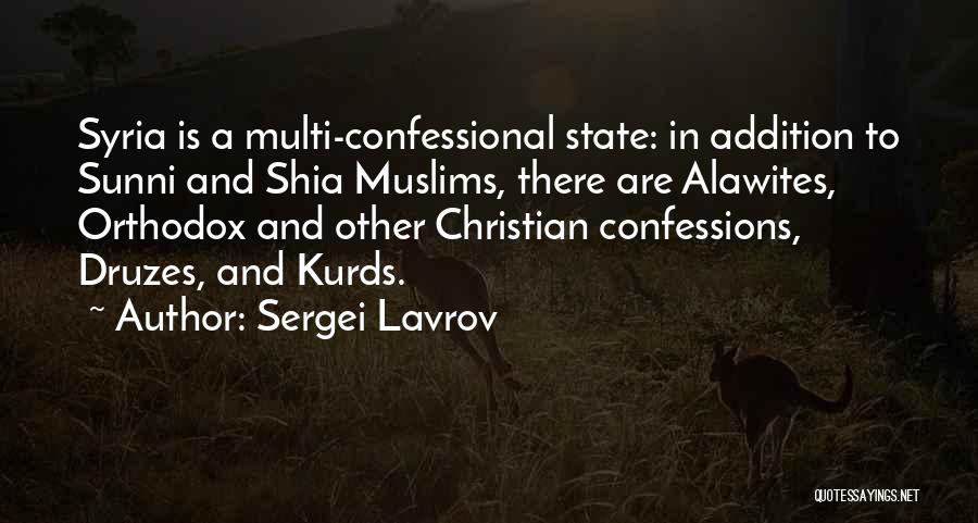 Shia Sunni Quotes By Sergei Lavrov