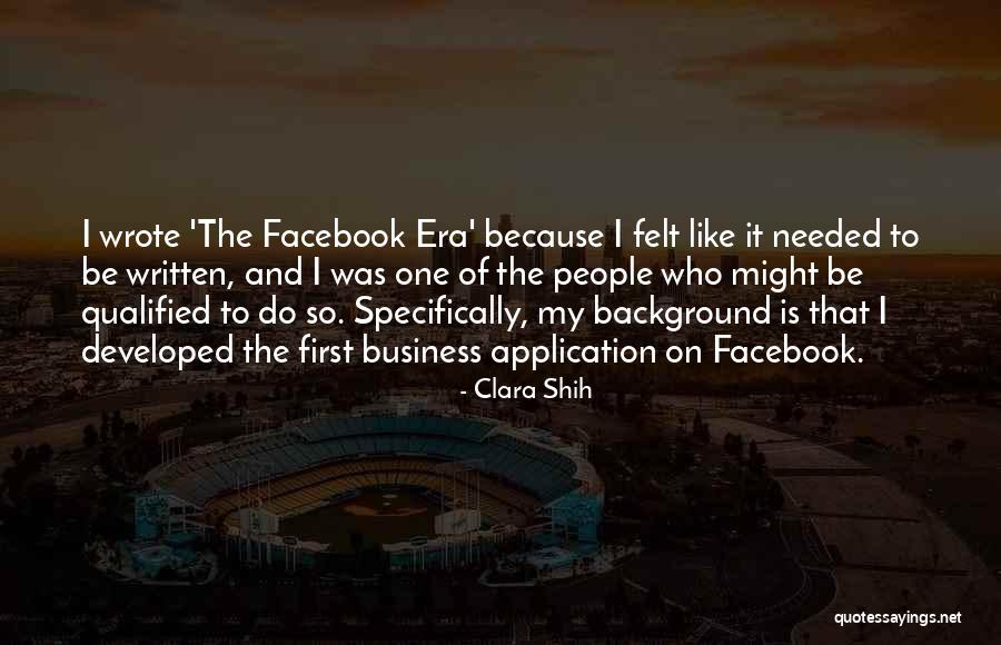 Shih Quotes By Clara Shih Shih Quotes By Clara Shih