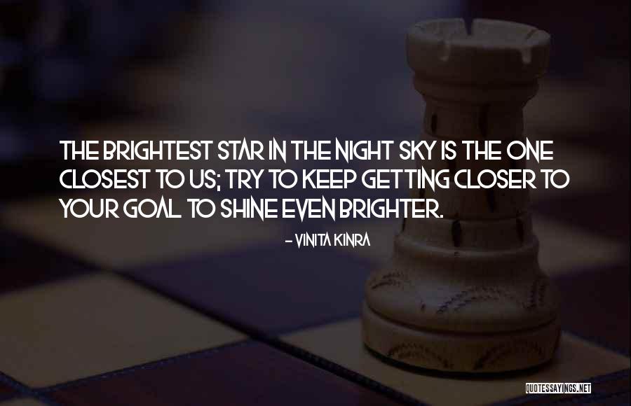 Shine Brighter Quotes By Vinita Kinra