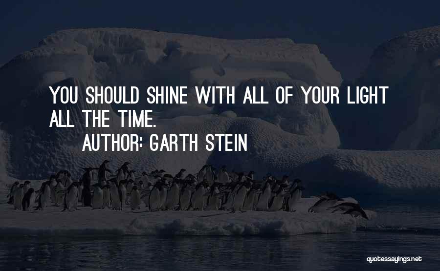 Shine Light Quotes By Garth Stein