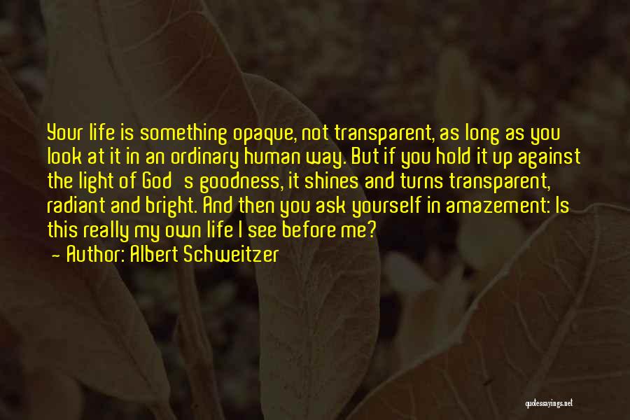 Shines Bright Quotes By Albert Schweitzer