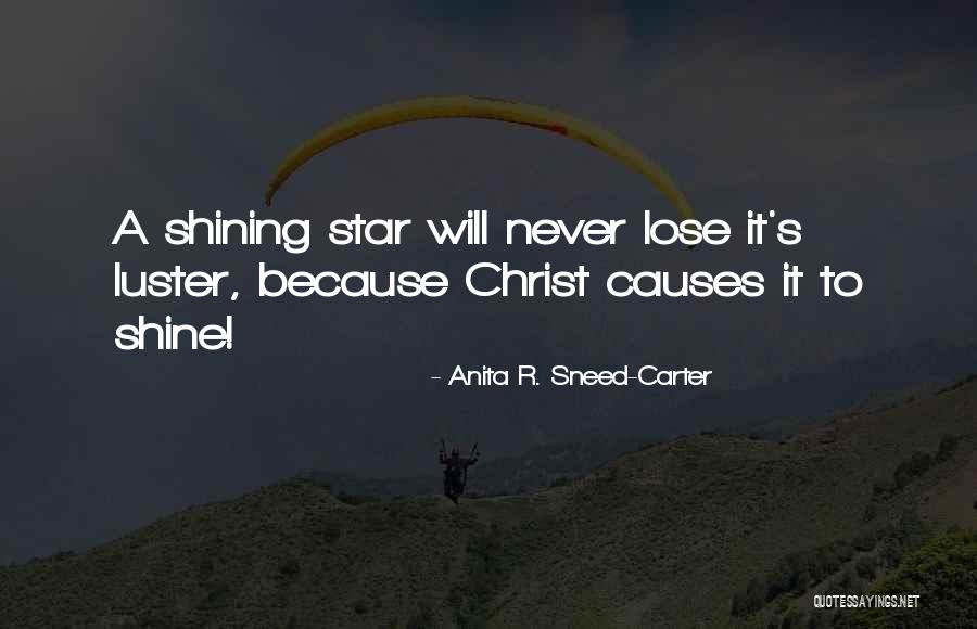Shining Star Quotes By Anita R. Sneed-Carter Shining Star Quotes By Anita R. Sneed-Carter