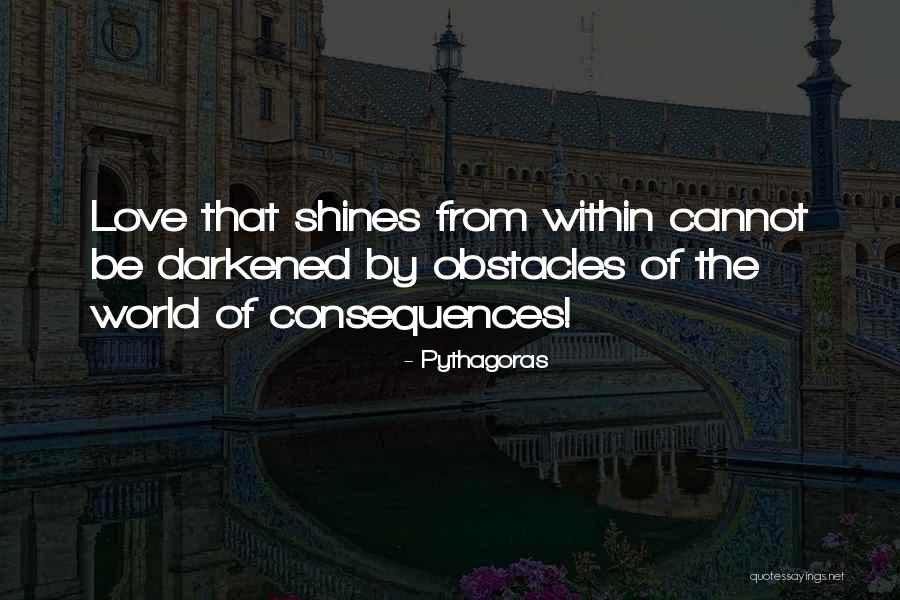 Shining Within Quotes By Pythagoras