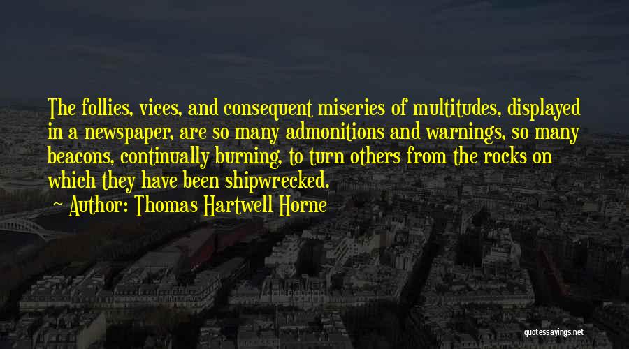 Shipwrecked Quotes By Thomas Hartwell Horne