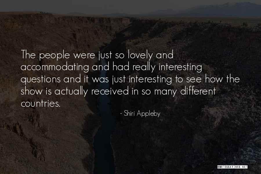 Shiri Appleby Quotes 120606 Shiri Appleby Quotes 120606