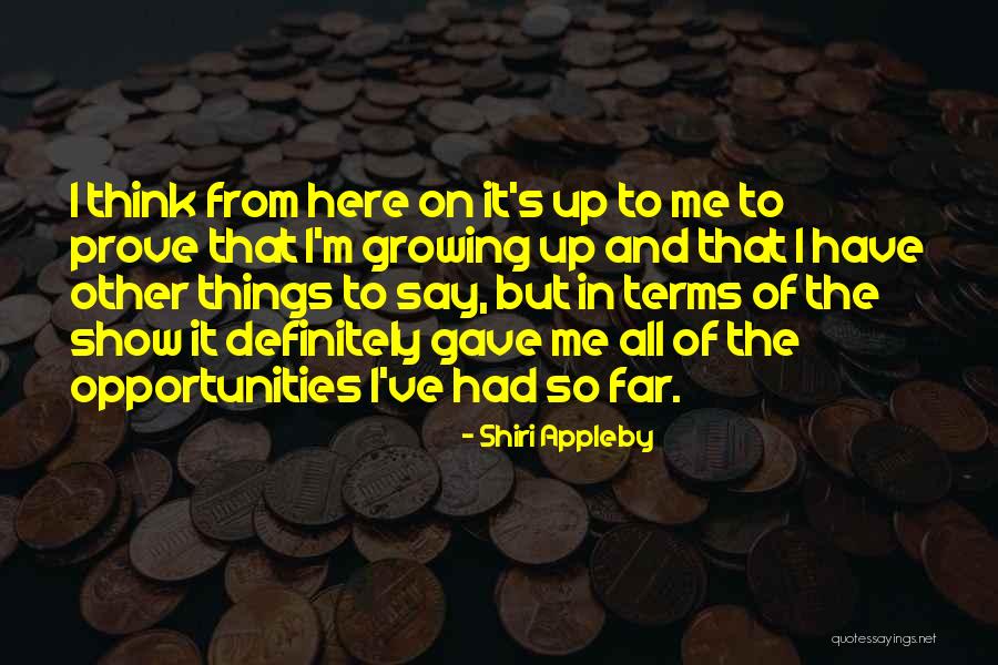 Shiri Appleby Quotes 509505