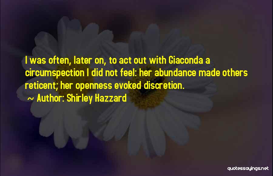 Shirley Hazzard Quotes 816104