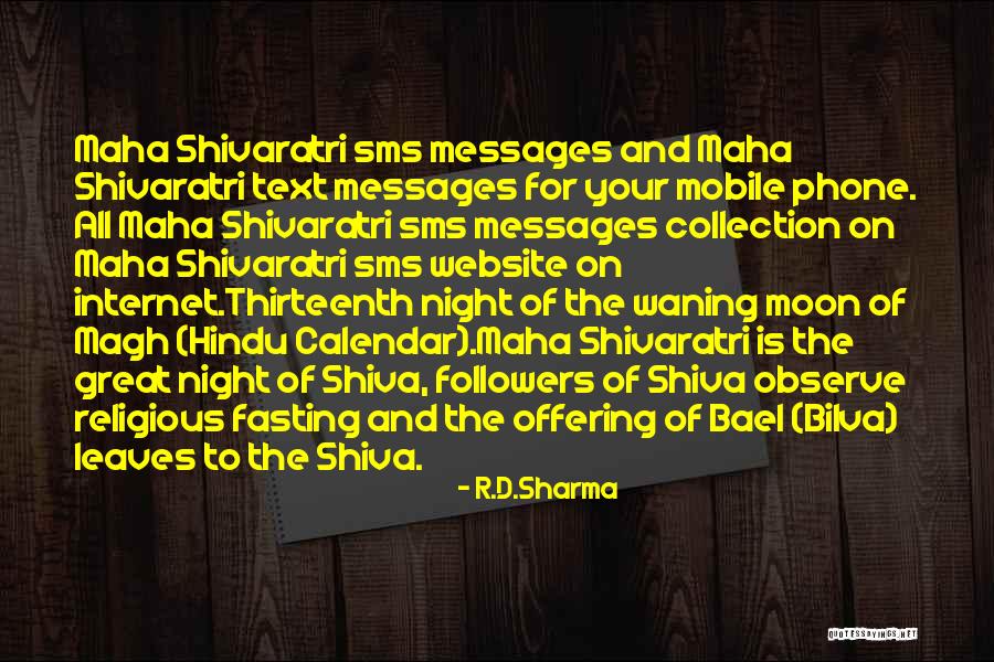 Shivaratri Quotes By R.D.Sharma