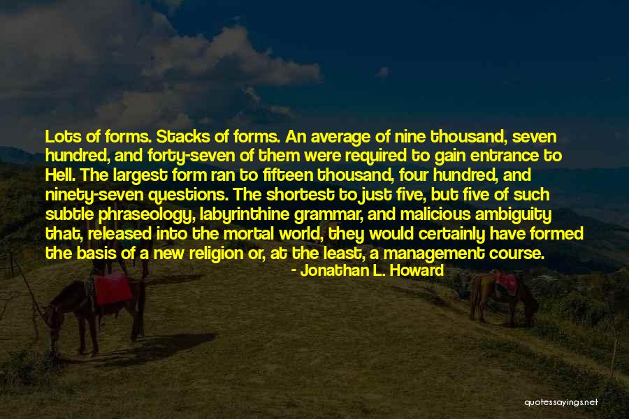 Shiz Wicked Quotes By Jonathan L. Howard