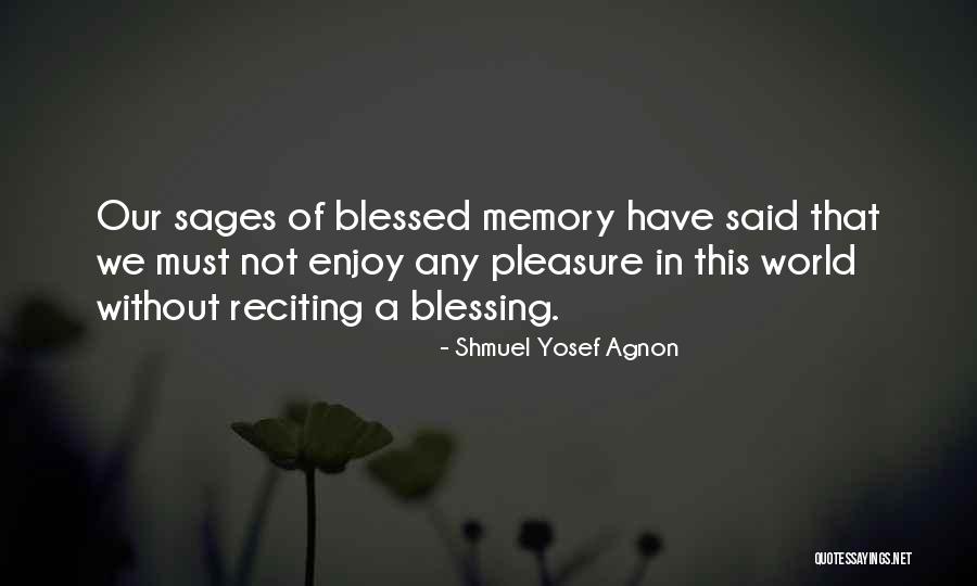 Shmuel Agnon Quotes By Shmuel Yosef Agnon