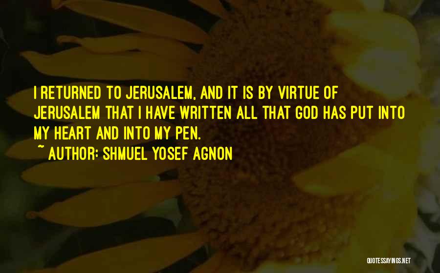 Shmuel Yosef Agnon Quotes 419838