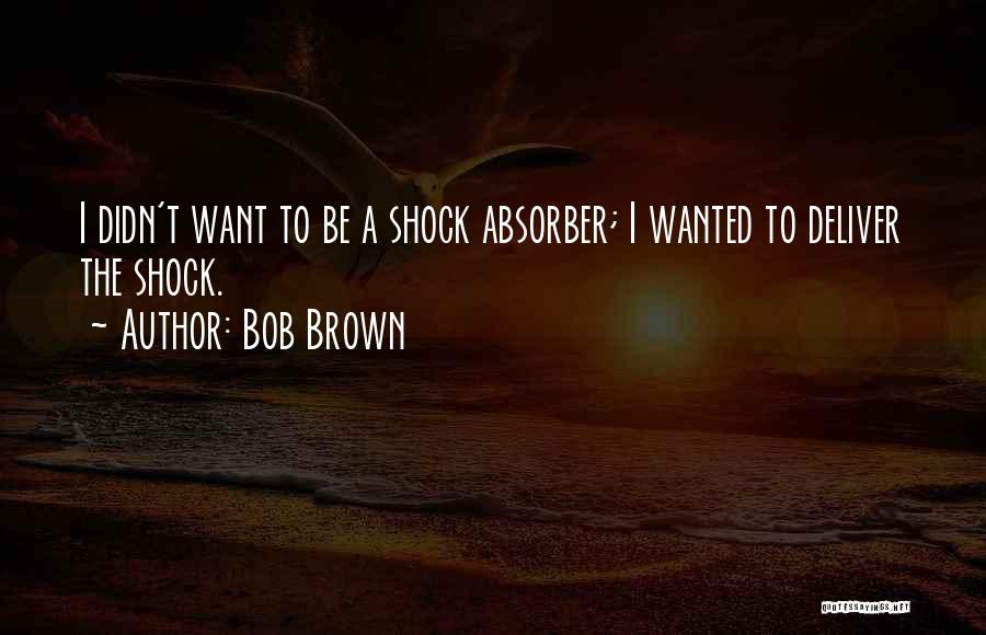 Shock Absorber Quotes By Bob Brown