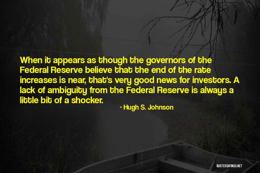 Shocker Quotes By Hugh S. Johnson Shocker Quotes By Hugh S. Johnson