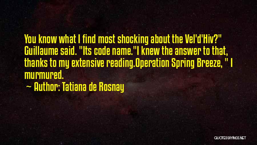 Shocking Quotes By Tatiana De Rosnay