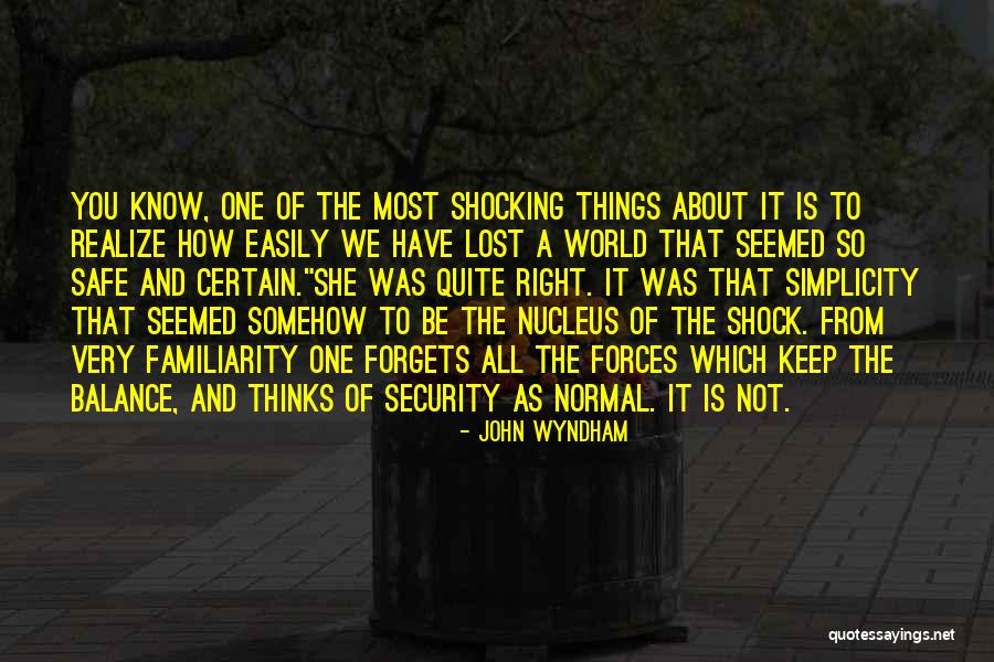 Shocking The World Quotes By John Wyndham Shocking The World Quotes By John Wyndham