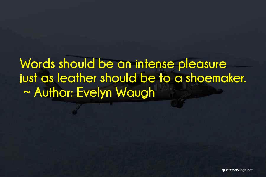 Shoemaker Quotes By Evelyn Waugh