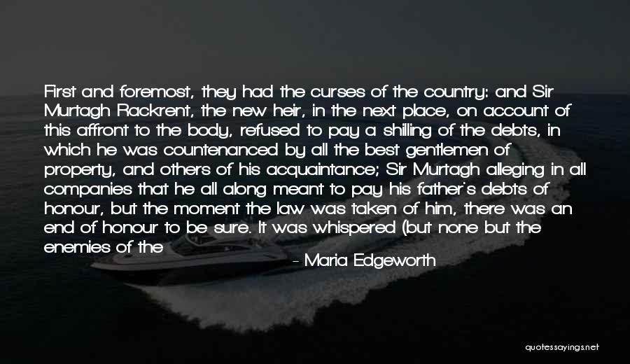 Shomari Legghette Quotes By Maria Edgeworth