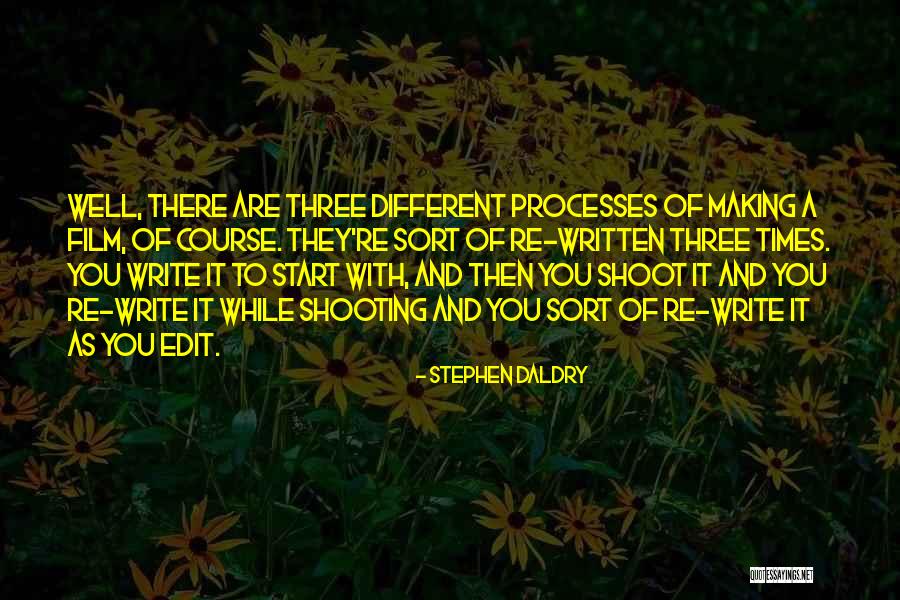 Shooting Film Quotes By Stephen Daldry Shooting Film Quotes By Stephen Daldry