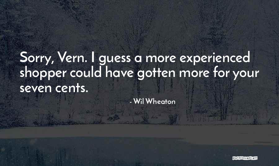 Shopper Quotes By Wil Wheaton