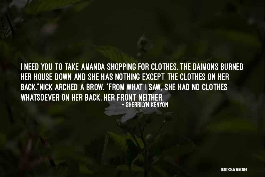 Shopping For Clothes Quotes By Sherrilyn Kenyon