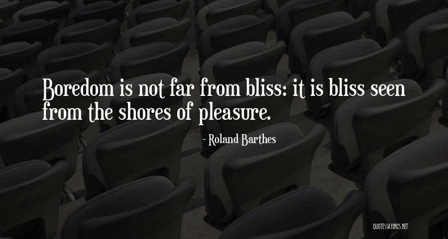 Shores Quotes By Roland Barthes