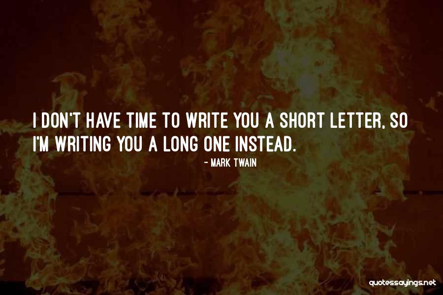 Short 4 Letter Quotes By Mark Twain