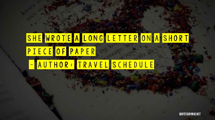 Short 4 Letter Quotes By Travel Schedule